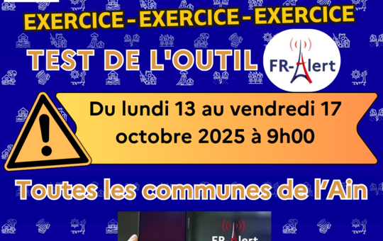 Exercice "FR Alert" le 15/10