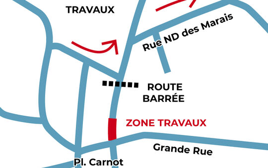 Jeu. 28 mai - TRAVAUX - Place Carnot