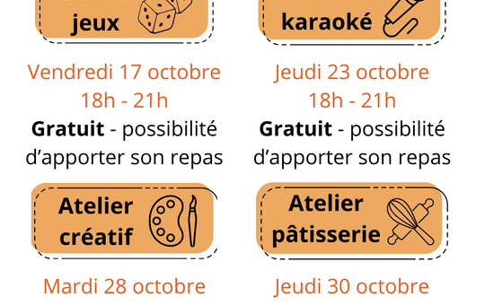 Trait d'union : vacances d'automne 2025